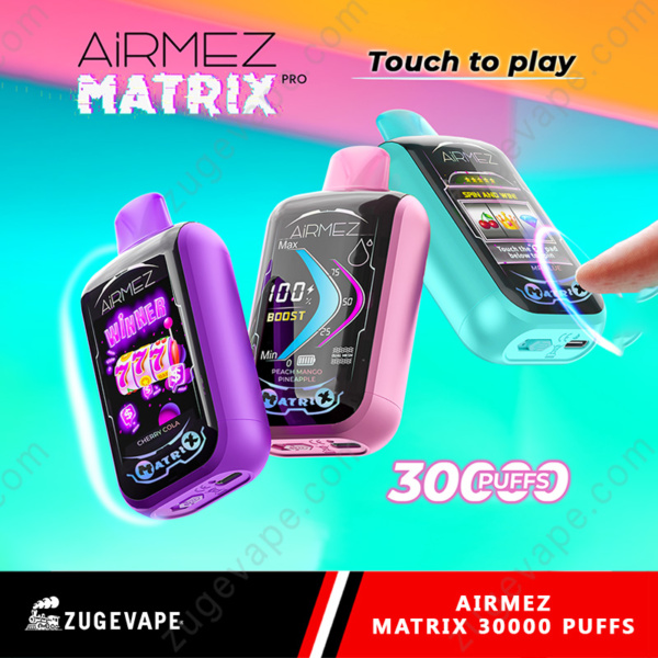 Airmez Matrix Pro 30000 Puffs – Touch Pad 30k Vape (EU Warehouse)