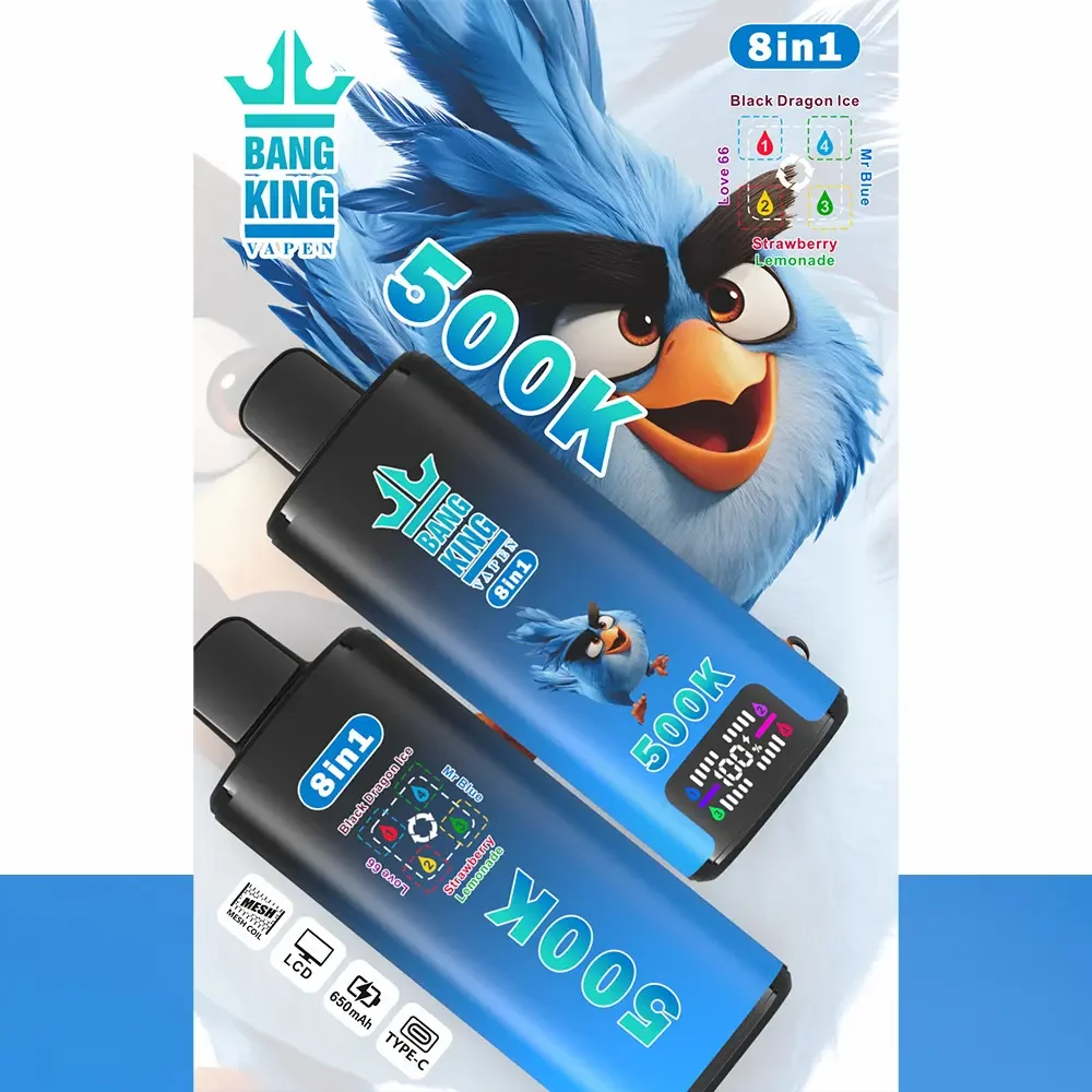 Bang King 500000 500k Puffs | 8 in 1 Flavor | Disposable Vape