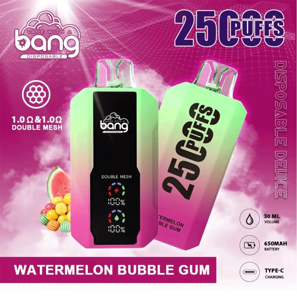 Bang 25000 Puffs Disposable Vape LED Display