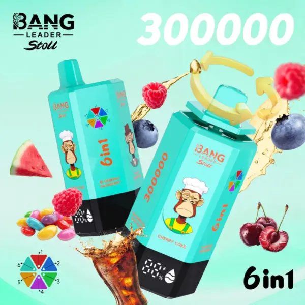 Bang Leader 300000 Puffs Disposable Vape 6 in 1 Flavors E Cigarette