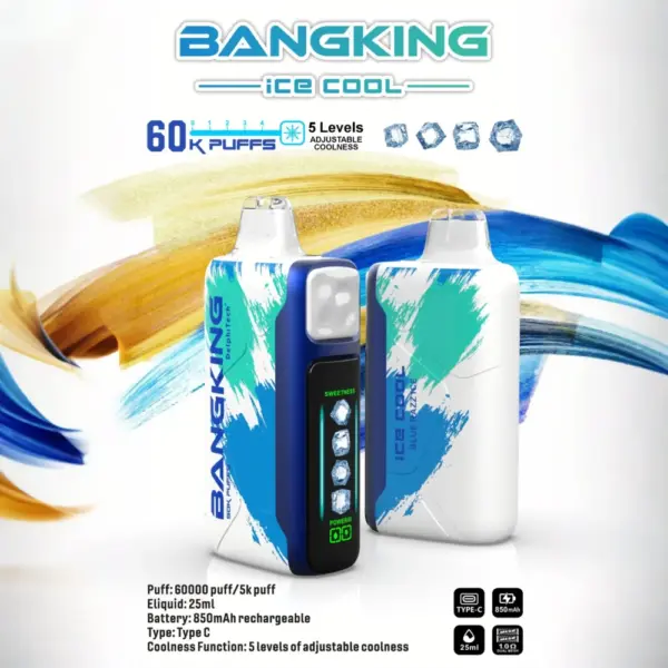 Bang King Ice Cool 60000 Puffs Disposable Vape Adjustable Cooling