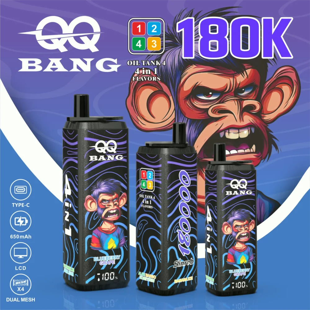 QQ BANG 180K ( 180000 Puffs ) – Disposable Vape