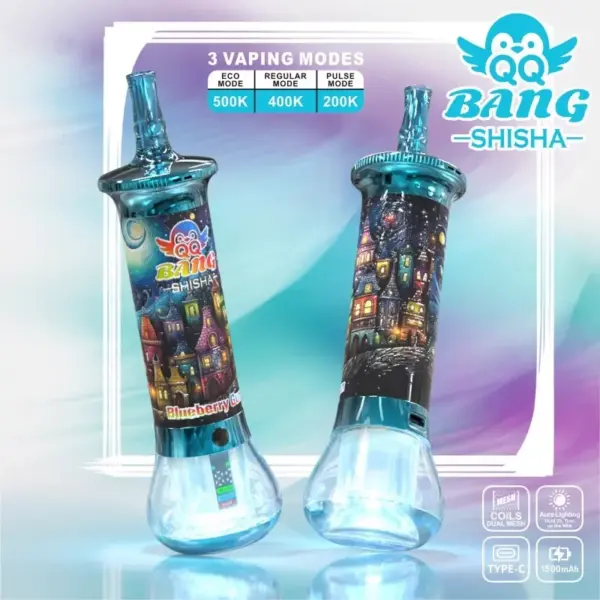 QQ Bang Shisha 500K 500000 Puffs Disposable Vape – 3 Vaping Modes