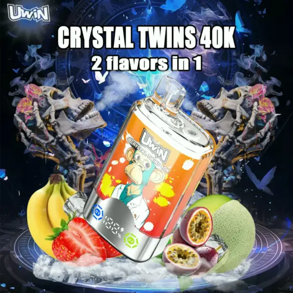 Uwin RandM Crystal Twins 40000 40k Puffs | RandM Vape | EU Warehouse