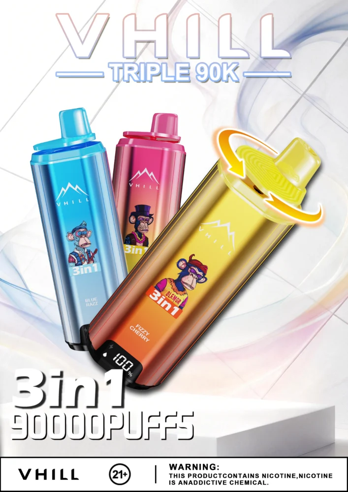 VHILL TRIPLE 90K 90000 Puffs | EU Warehouse | Disposable Vape