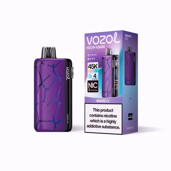 VOZOL Neon 45000 | VOZOL Neon 45k Vape Adjustable Coolness Levels | EU Warehouse
