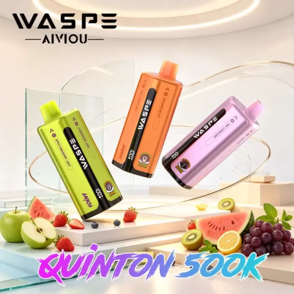 WASPE 10 in 1 Quinton 500K 500000 Puffs | EU Warehouse | Disposable Vape