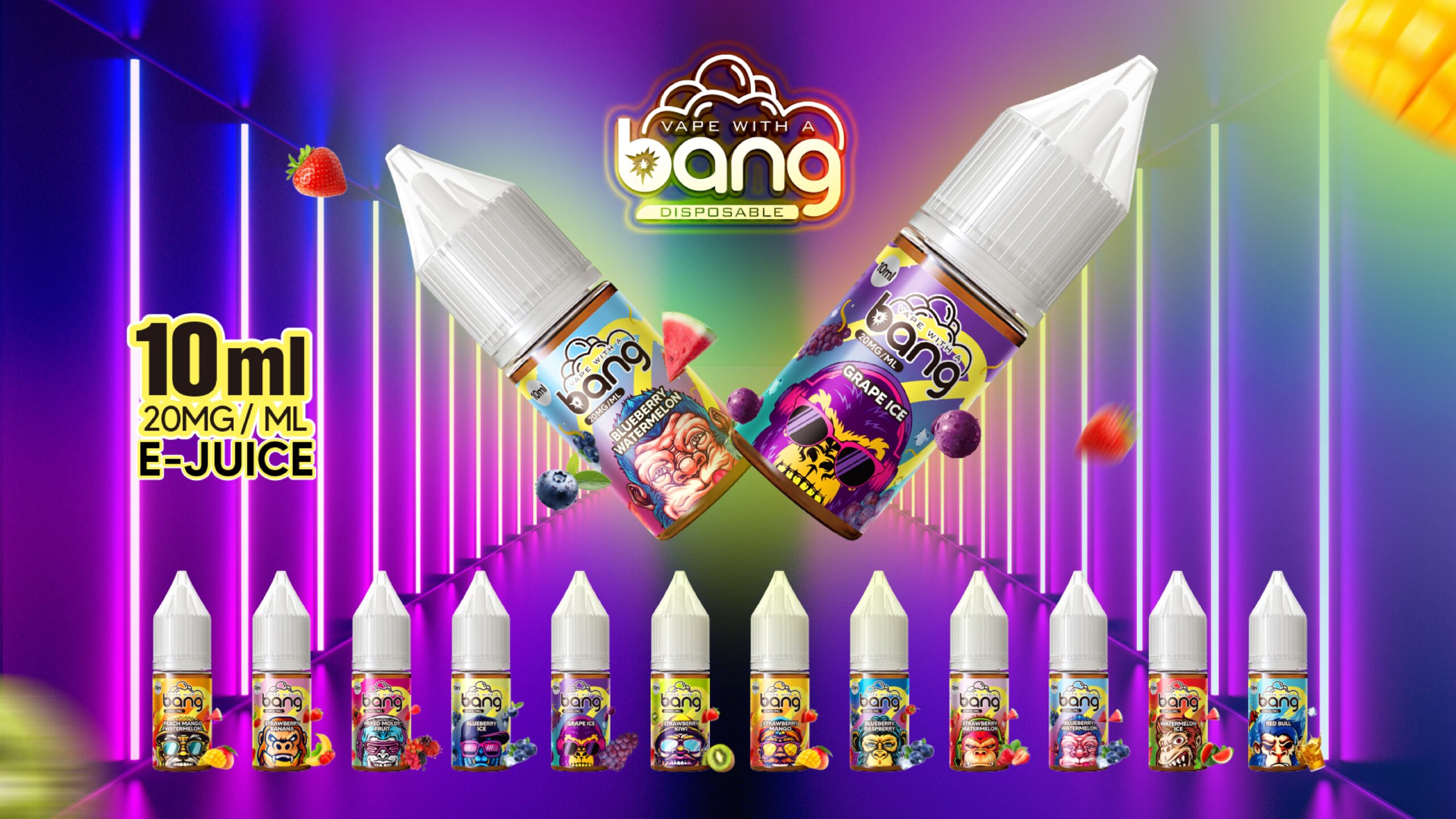 Bang Oil 10mL Vape Juice 12 Unique Flavors(Unbranded and unmarked)