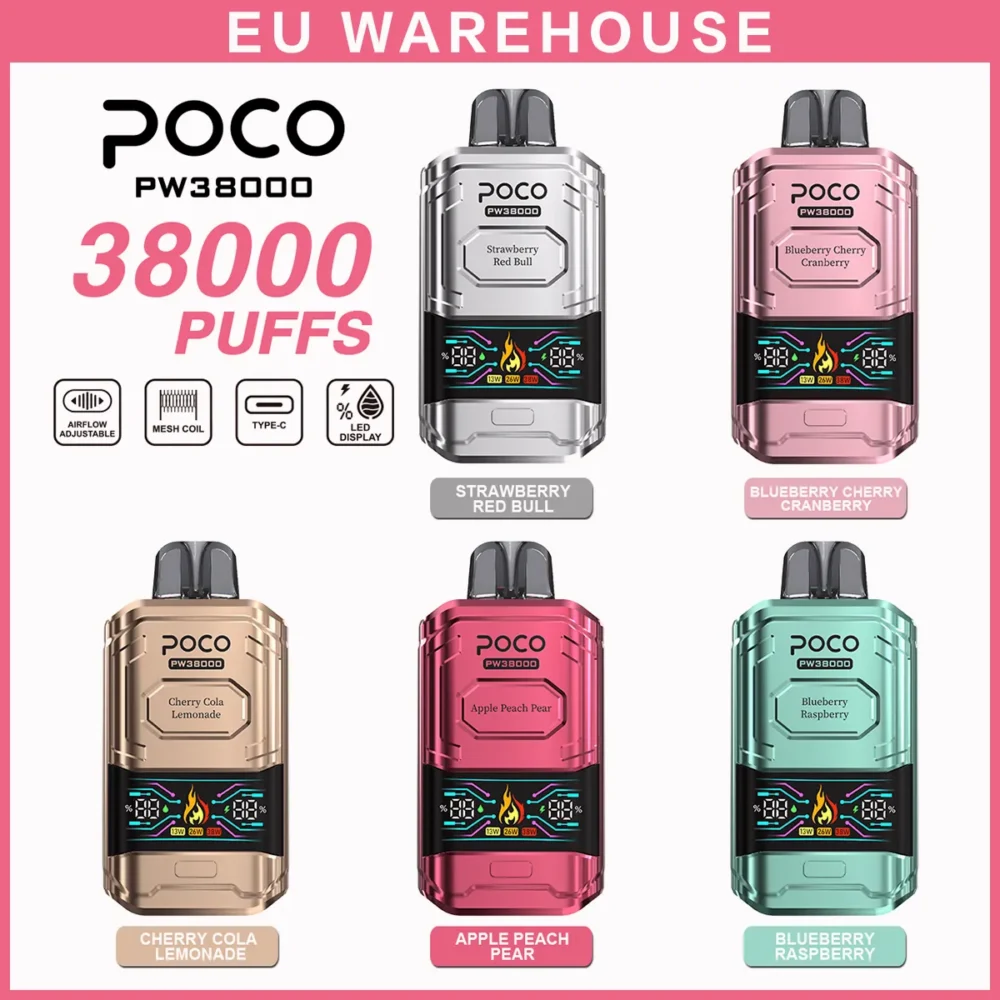POCO PW38000 38000 Puffs Adjustable Power Disposable Vape